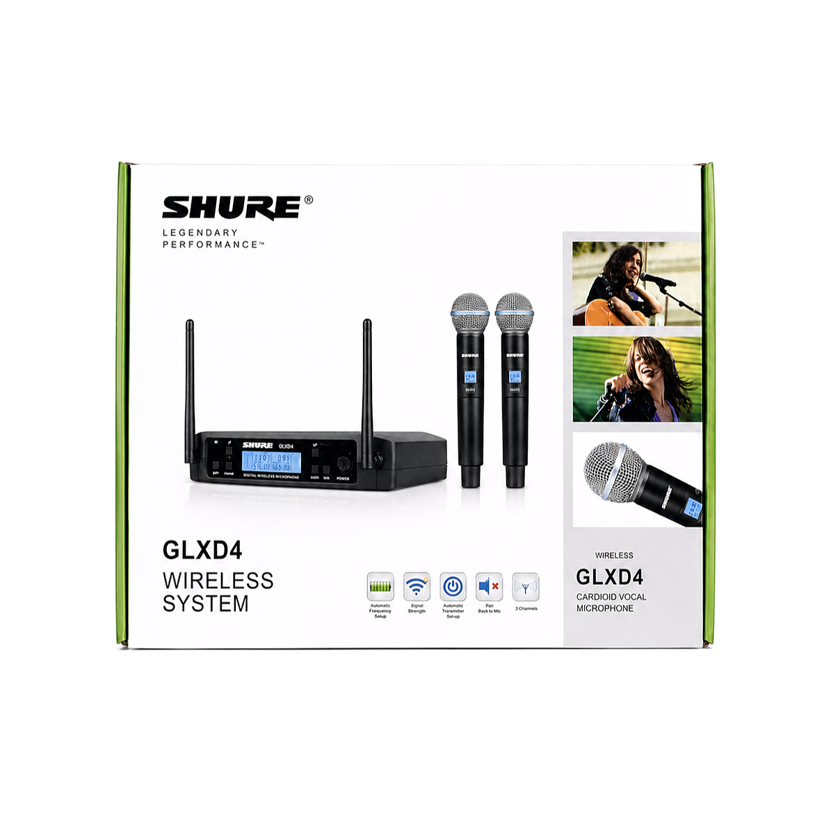 Shure GLXD4 Wireless çift kablosuz mikrofon Original Mexican