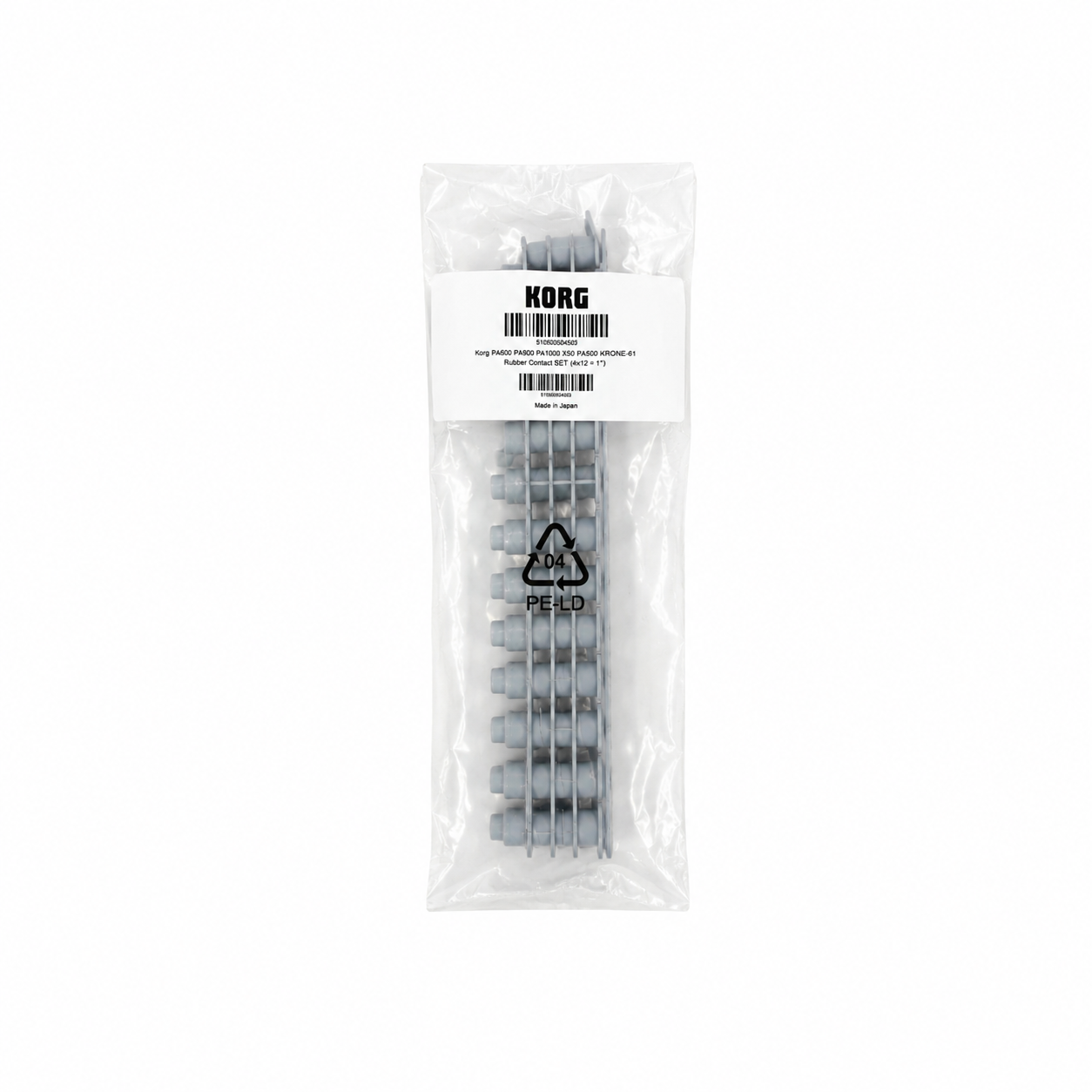 KORG PA600 PA900 PA1000 PA700 X50 PA500 - Lastik Contact SET (4x12P + 1x13P)